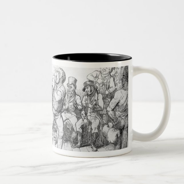 Sparring, 1817 Two-Tone coffee mug (Right)