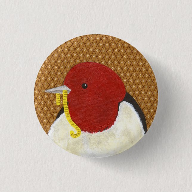 Sparrow 1 Inch Round Button (Front)