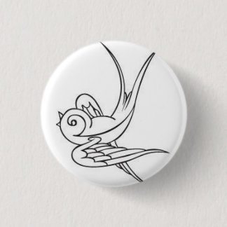 sparrow 1 inch round button