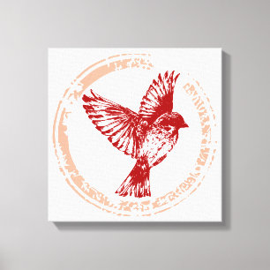 Sparrow bird canvas print