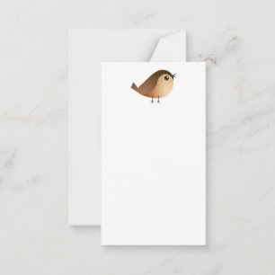 Sparrow Bird Cartoon Advice Card