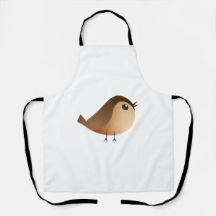Sparrow Bird Cartoon  Apron