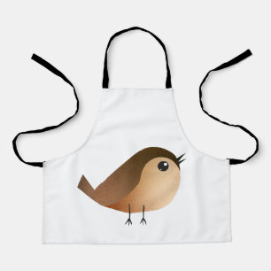 Sparrow Bird Cartoon Apron