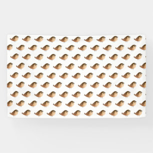 Sparrow Bird Cartoon  Banner