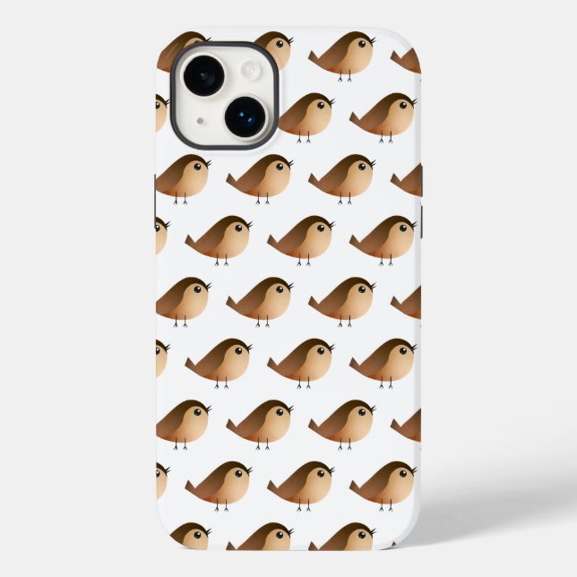 Sparrow Bird Cartoon Case-Mate iPhone Case (Back)