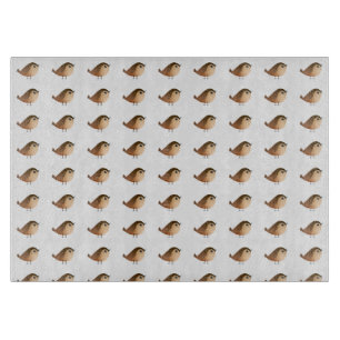 Sparrow Bird Cartoon Cutting Board