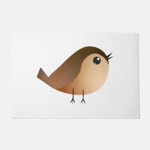 Sparrow Bird Cartoon  Doormat