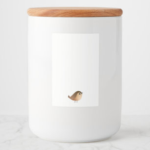 Sparrow Bird Cartoon  Food Label
