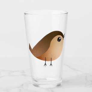 Sparrow Bird Cartoon Glass