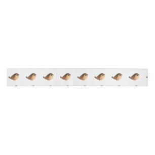 Sparrow Bird Cartoon  Grosgrain Ribbon