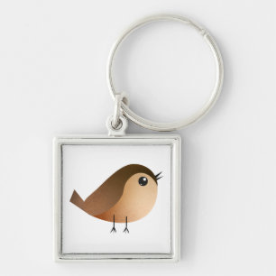 Sparrow Bird Cartoon   Keychain