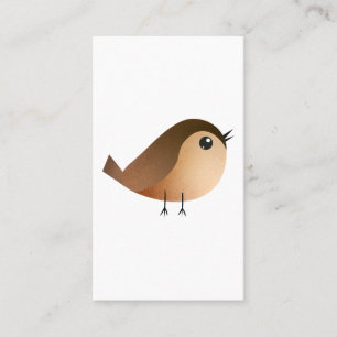 Sparrow Bird Cartoon Loyalty Card