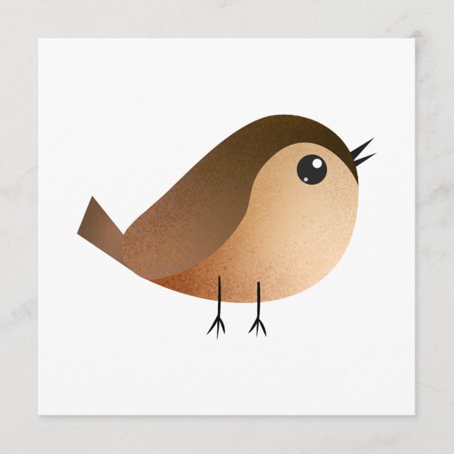 Sparrow Bird Cartoon   Menu (Front)