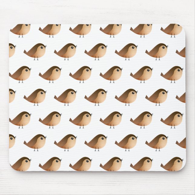 Sparrow Bird Cartoon   Mouse Pad (Front)