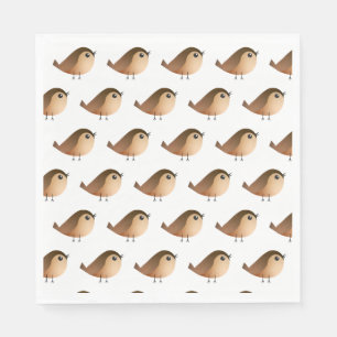 Sparrow Bird Cartoon  Napkin