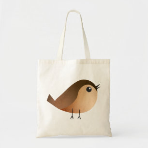 Sparrow Bird Cartoon Tote Bag