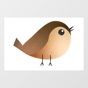 Sparrow Bird Cartoon   Window Cling