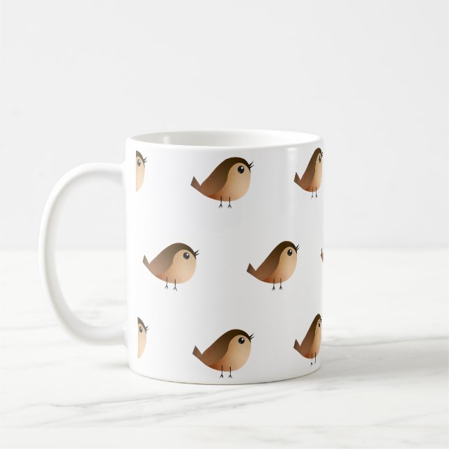 Sparrow Bird  Coffee Mug (Left)