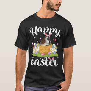 Sparrow Bird Easter Egg Hunting Floral Sparrow Eas T-Shirt