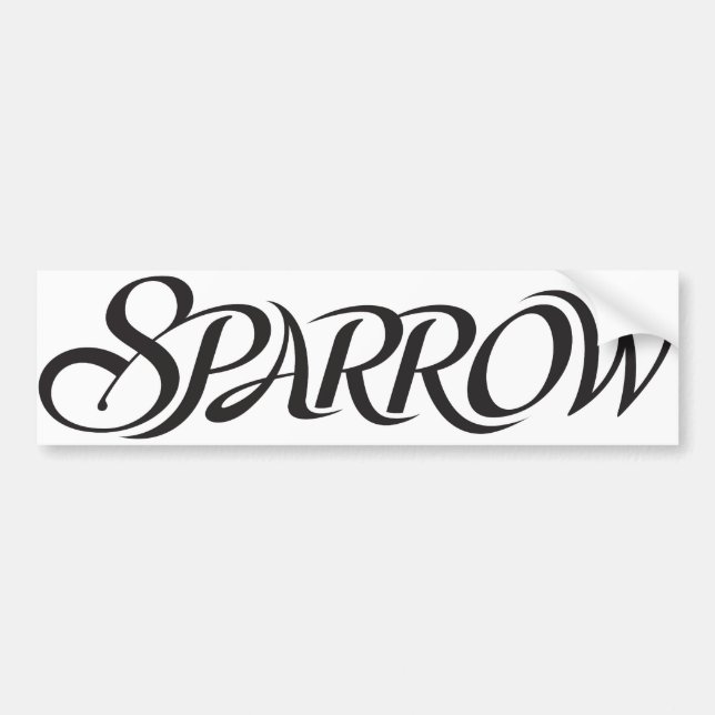 Sparrow Bumper Sticker (Front)