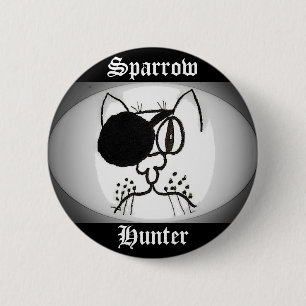 Sparrow Hunter Pirate Kitty 2 Inch Round Button
