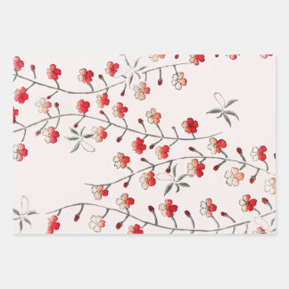 SPARROW IN TREE JAPANESE GIFT WRAPPING SHEETS