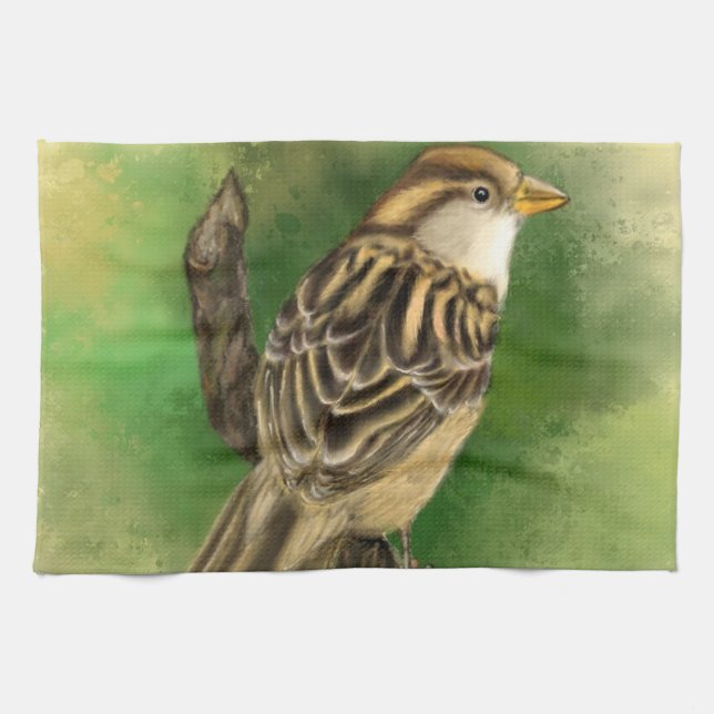 Sparrow Kitchen Towel Little Bird (Horizontal)