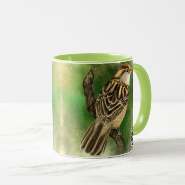 Sparrow Mug Little Birds (Front Right)