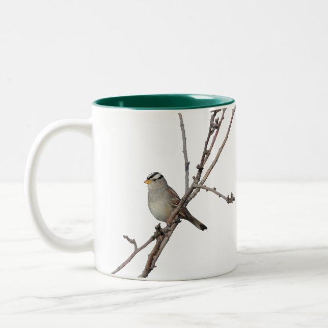 Sparrow on a branch Mug (Left)