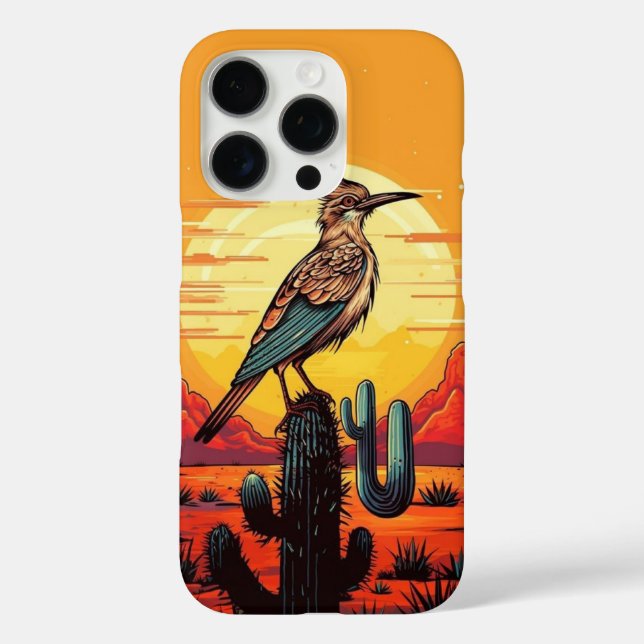 Sparrow On Cactus Case-Mate iPhone Case (Back)