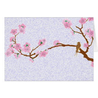 Sparrow on Tree 5 - Card