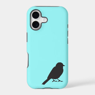 Sparrow silhouette chic blue swallow bird