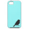 Sparrow silhouette chic blue swallow bird
