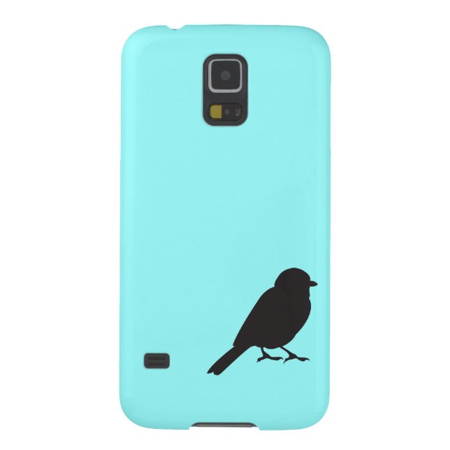 Sparrow silhouette chic blue swallow bird Case-Mate samsung galaxy case (Back)