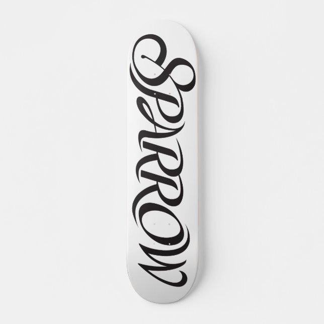 Sparrow Skateboard Deck (Front)