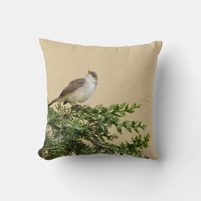Sparrow  throw pillow (Front)