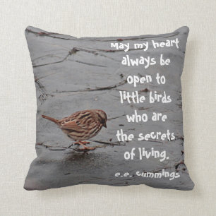Sparrow Throw Pillow