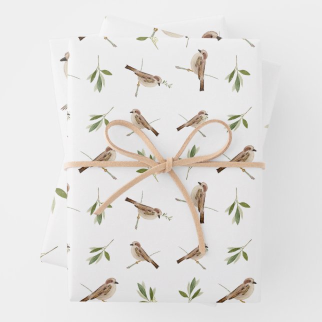 Sparrow Wrapping paper for every special occasion (In situ)