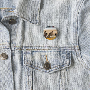 Sparrows 1 Inch Round Button
