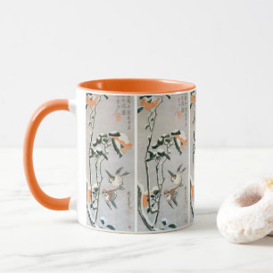 Sparrows and Camellia in Snow by Ando Hiroshige Mug