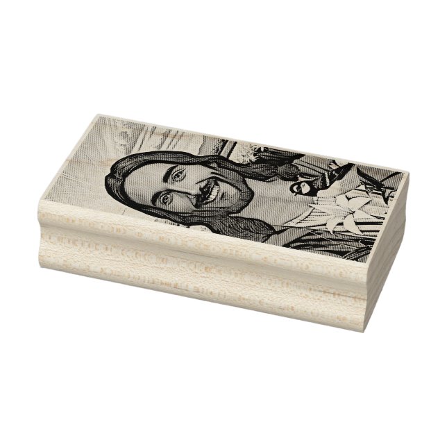 Sparrows and Lilies Rubber Stamp (Stamp)