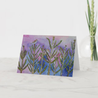 Sparrows in the Trees Holiday Card