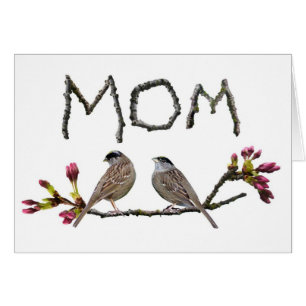 Sparrows Mom Card