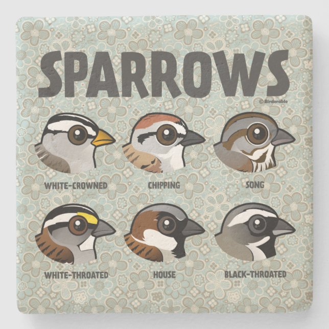 Sparrows Stone Coaster (Front)