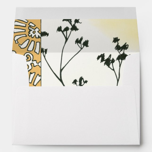 Sparse Tree Silhouette by Megan Meagher Envelopes (Back (Bottom))