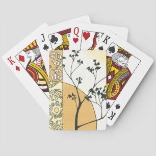 Sparse Tree Silhouette by Megan Meagher Playing Cards