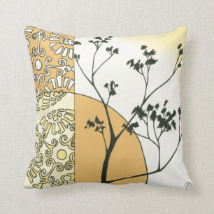 Sparse Tree Silhouette by Megan Meagher Throw Pillow