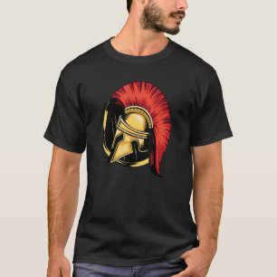 Sparta Helmet Warrior Spartacus Spartan  Molon Lab T-Shirt