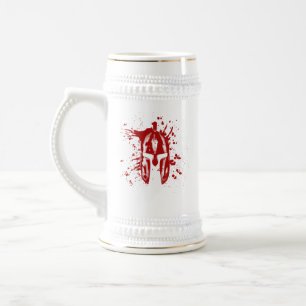 Spartan Blood Helmet American Spartan Molon Labe Beer Stein