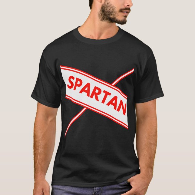 Spartan Cheerleader Easy Halloween T-Shirt (Front)